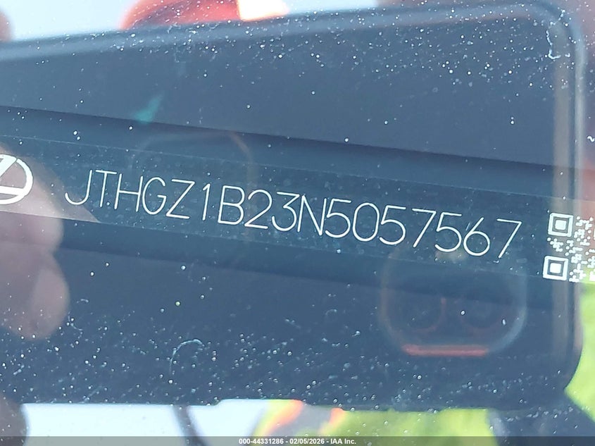 2022 Lexus Is 350 F Sport VIN: JTHGZ1B23N5057567 Lot: 44331286