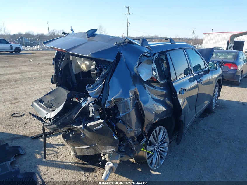 Vin: 5tdebrch7ls004960, lot: 44827779, toyota highlander hybrid platinum 20204
