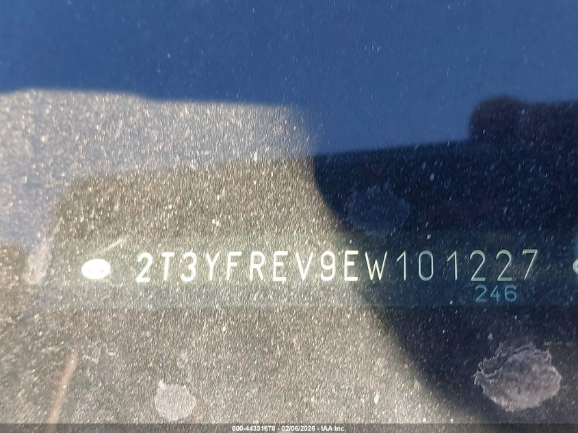 2014 Toyota Rav4 Limited VIN: 2T3YFREV9EW101227 Lot: 44331678