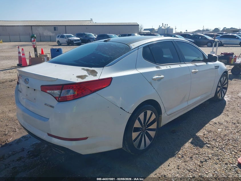 2012 Kia Optima 2.0 Sx white Lot 111044331801 Vin 5XXGR4A64CG008989