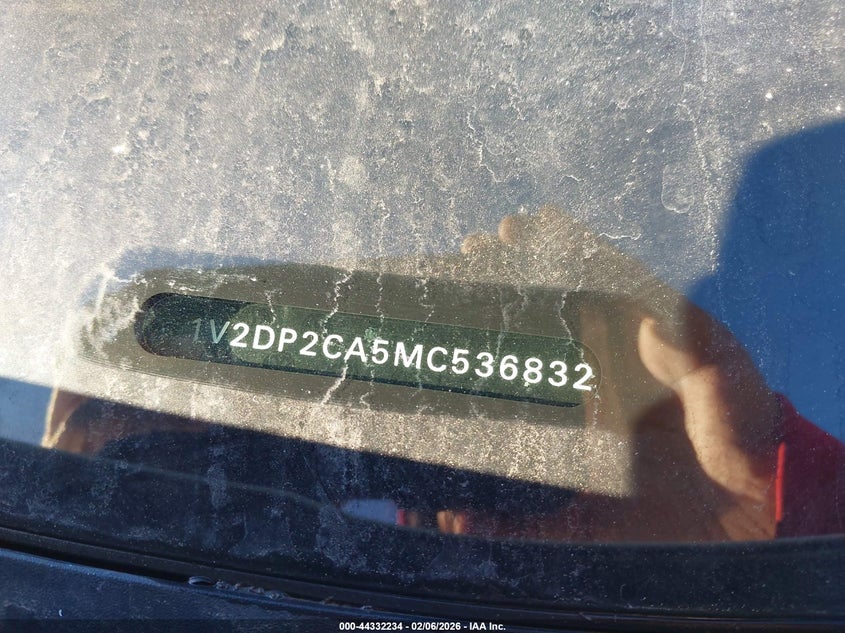 2021 Volkswagen Atlas 2.0T Se VIN: 1V2DP2CA5MC536832 Lot: 44332234