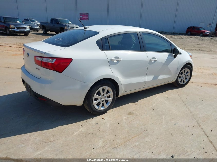 Vin: knadn4a37e6343182, lot: 44829078, kia rio ex 20144