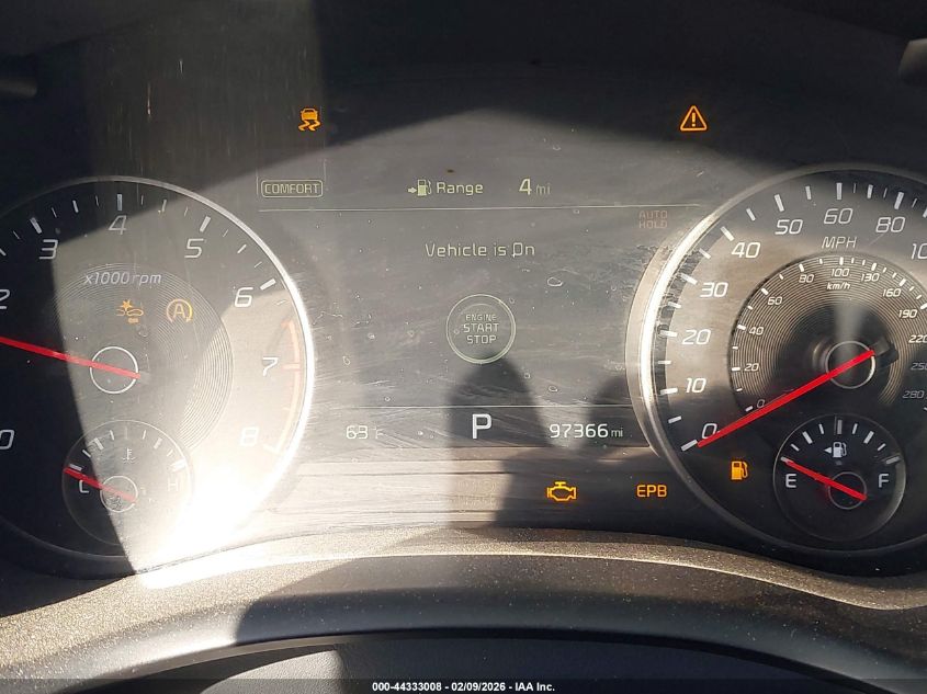 2019 Kia Stinger Gt1 VIN: KNAE45LC2K6057777 Lot: 44333008