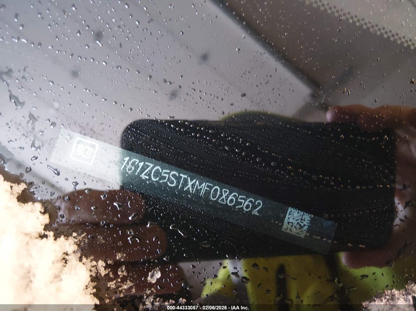 2021 Chevrolet Malibu Fwd 1Fl VIN: 1G1ZC5STXMF086562 Lot: 44333057