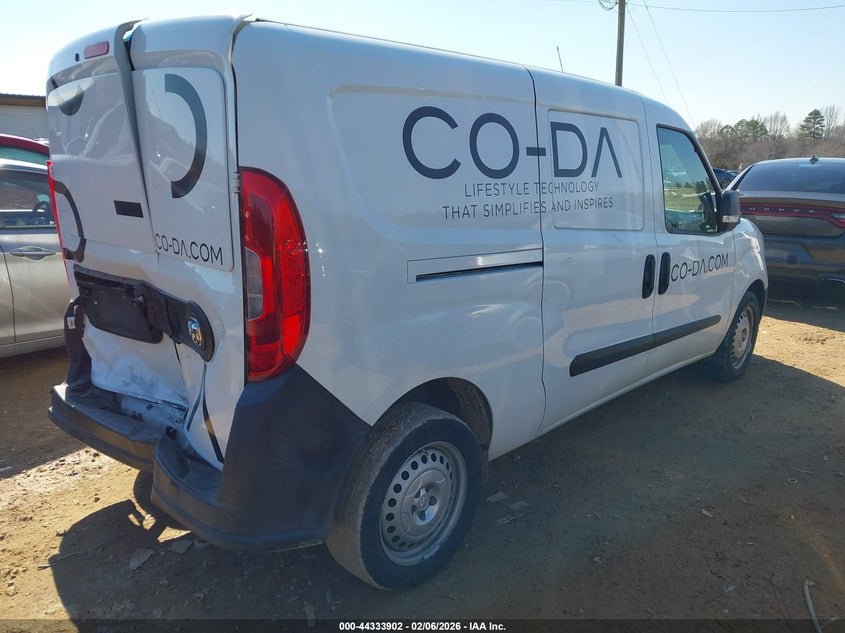 Vin: zfbhrfab7l6s33874, lot: 44830343, ram promaster city tradesman 20204