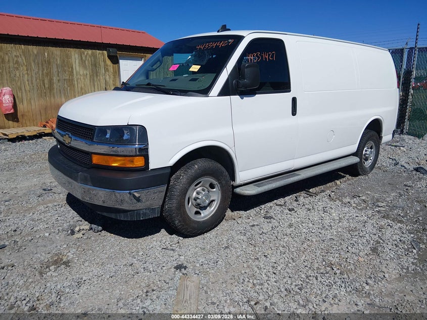 Vin: 1gcwgafp9n1182993, lot: 44830868, chevrolet express cargo rwd 2500 regular wheelbase wt 20222