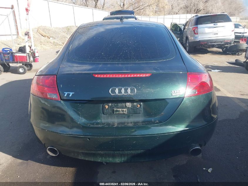 2008 Audi Tt 3.2 VIN: TRUDD38J181044346 Lot: 44335241
