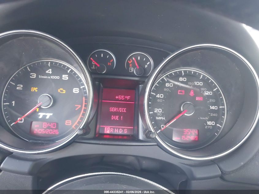 2008 Audi Tt 3.2 VIN: TRUDD38J181044346 Lot: 44335241