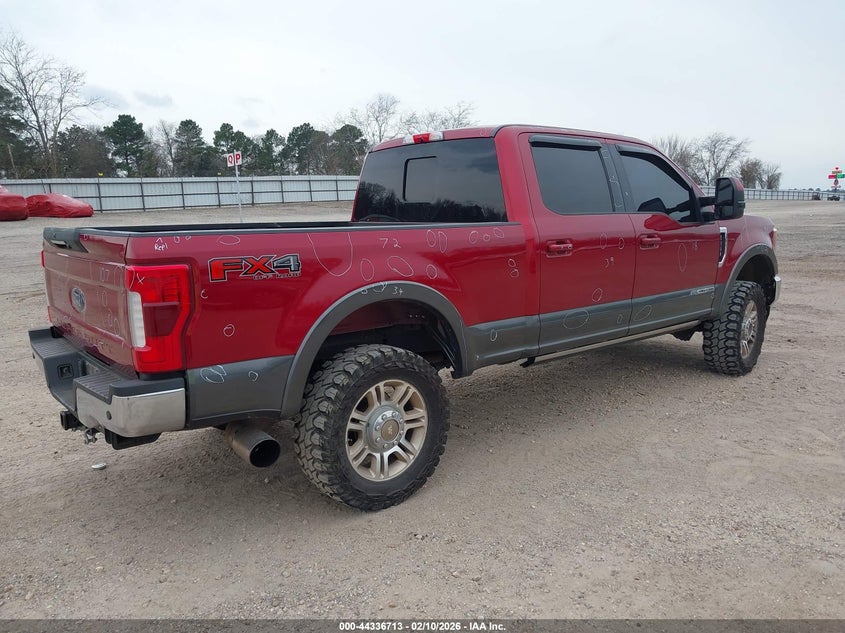 Vin: 1ft7w2bt1kec30085, lot: 44833154, ford f-250 lariat 20194