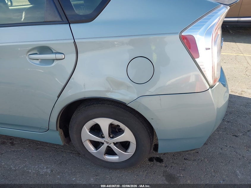 2012 Toyota Prius 1.8 Three turquoise Lot 111044336720 Vin JTDKN3DU4C1584474