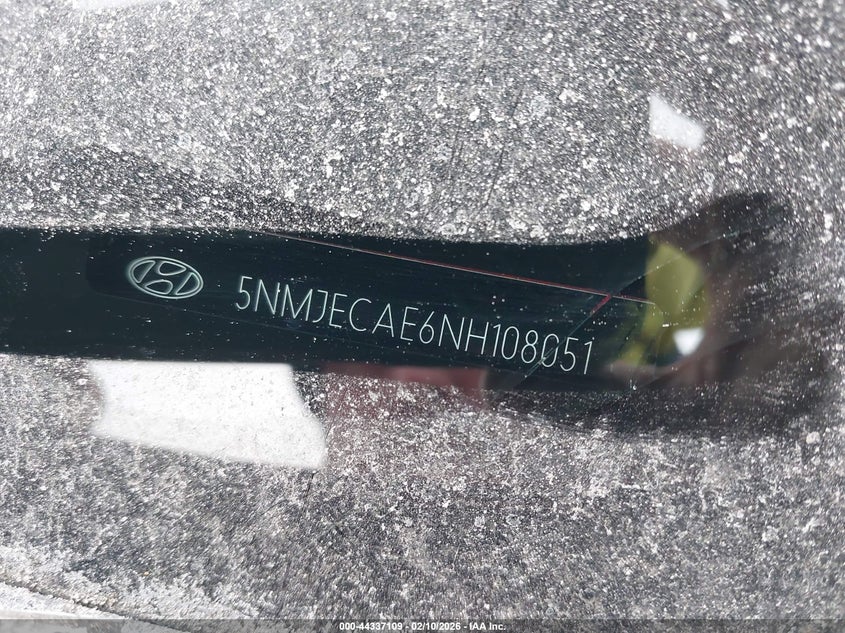 2022 Hyundai Tucson Limited VIN: 5NMJECAE6NH108051 Lot: 44337109