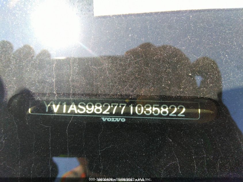2007 Volvo S80 3.2 VIN: YV1AS982771035822 Lot: 44337525