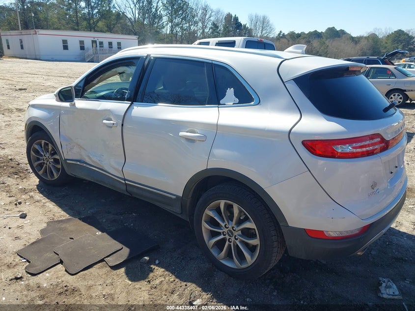 Vin: 5lmcj2c98guj31172, lot: 44834849, lincoln mkc select 20163