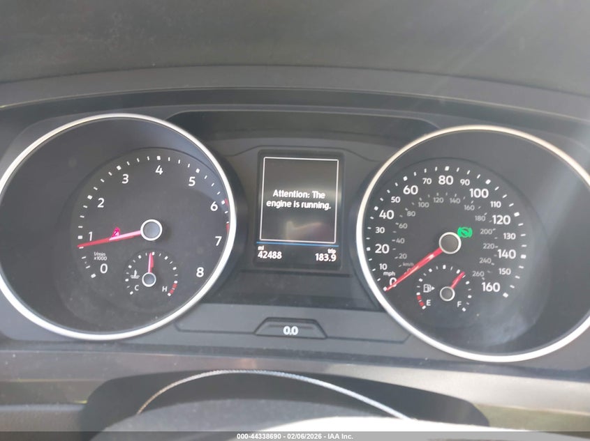 2020 Volkswagen Tiguan 2.0T S VIN: 3VV1B7AX1LM134442 Lot: 44338690