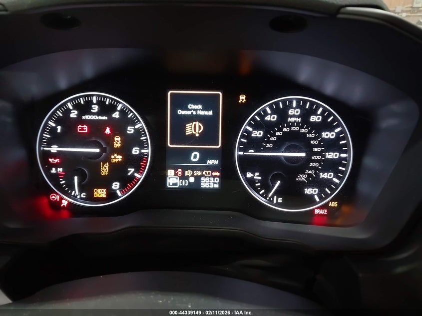 2026 SUBARU IMPREZA 2.0L H-4 DI, DOHC, V(VIN: JF1GUAFC4T8200739