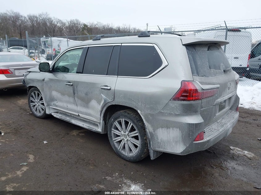 Vin: jtjdy7ax6l4316351, lot: 44836636, lexus lx 570 three-row 20203