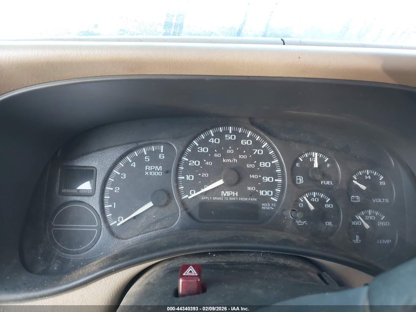 2002 CHEVROLET EXPRESS SPORT UTILITY VEHICLE 5.3L V-8 285HP