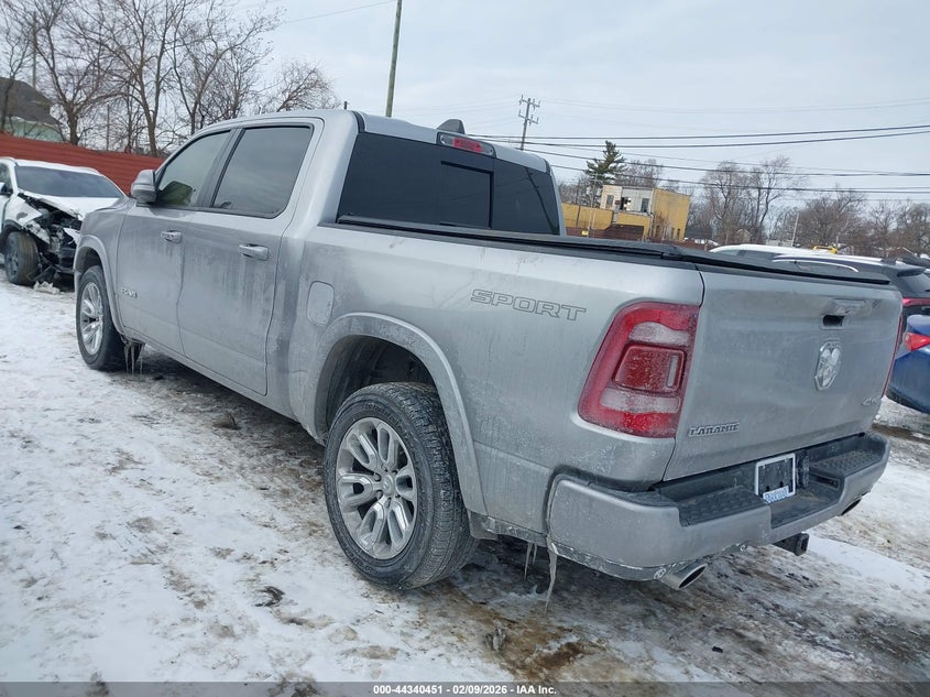 Vin: 1c6srfjt9nn314709, lot: 44836892, ram 1500 laramie  4x4 5'7 box 20223