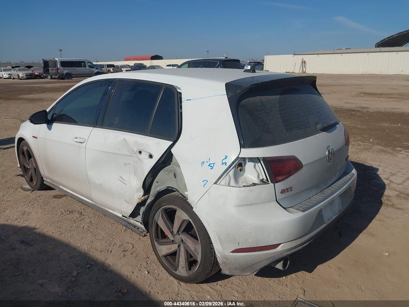 2021 Volkswagen Golf Gti VIN: 3VW6T7AU8MM005829 Lot: 44340616