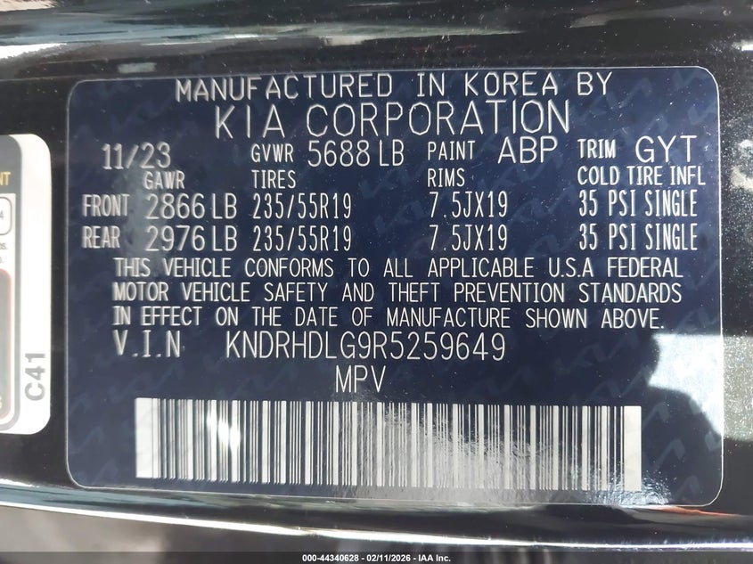 2024 KIA SORENTO SPORT UTILITY VEHICLE 1.6L I-4 DI, DOHC, VVT, TURBO, 177HP