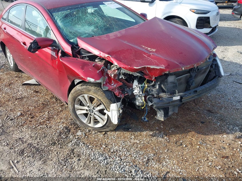 2012 Hyundai Sonata 2.4 Gls red Lot 111044340760 Vin 5NPEB4AC4CH459605
