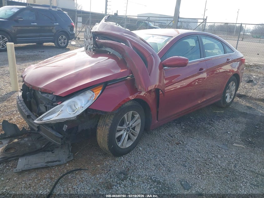 2012 Hyundai Sonata 2.4 Gls red Lot 111044340760 Vin 5NPEB4AC4CH459605