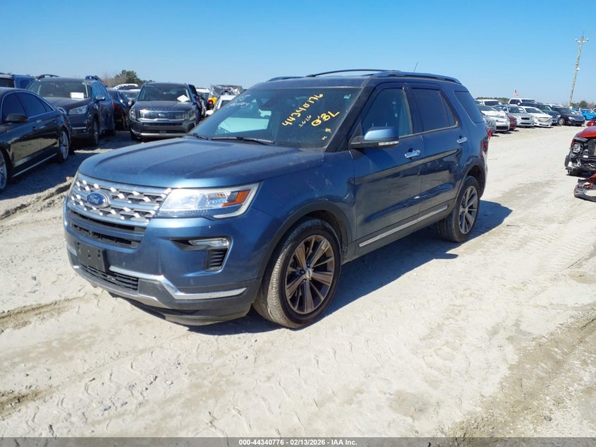 Vin: 1fm5k7fh6jgb26695, lot: 44837217, ford explorer limited 20182
