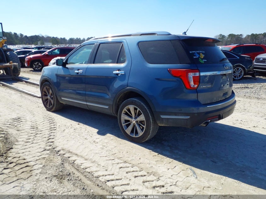 Vin: 1fm5k7fh6jgb26695, lot: 44837217, ford explorer limited 20183