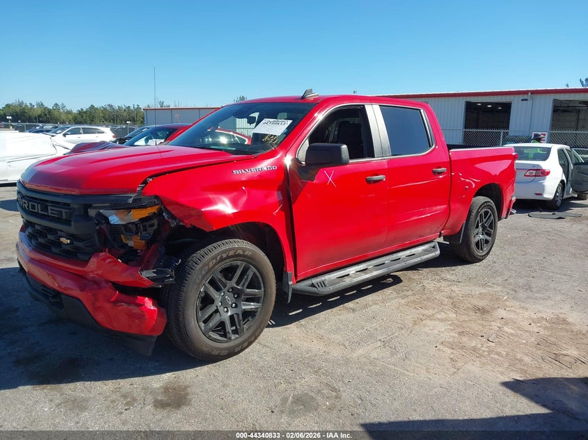 VIN 1GCPABEK1NZ587765 2022 CHEVROLET SILVERADO 1500 2WD  SHORT BED CUSTOM