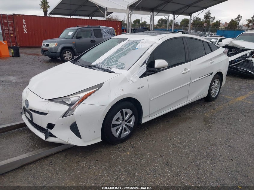Vin: jtdkarfu1g3015510, lot: 44837992, toyota prius four 20162