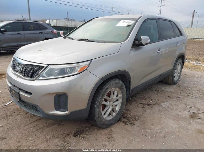 Vin: 5xykt3a62fg590368, lot: 44838455, kia sorento lx 20152