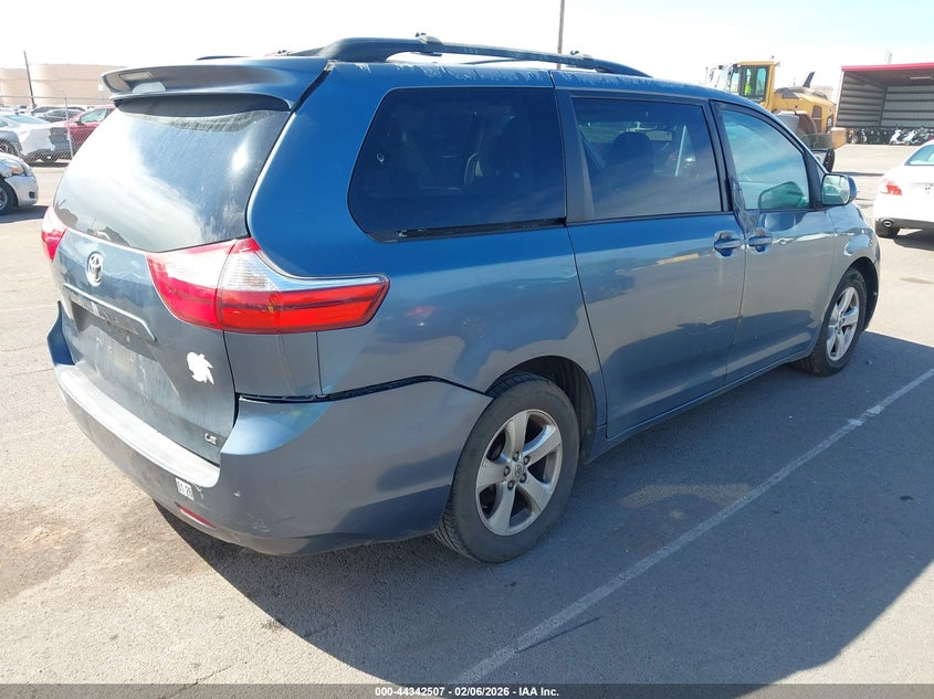 Vin: 5tdkk3dc1fs649434, lot: 44838948, toyota sienna le 7 passenger/le 8 passenger 20154