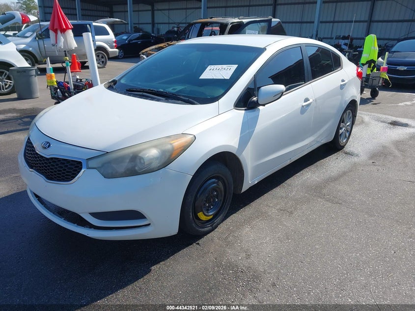 Vin: knafx4a67e5153319, lot: 44838962, kia forte lx 20142