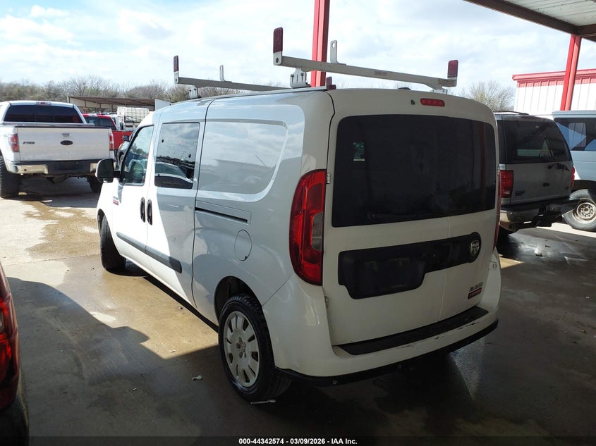 Vin: zfberfbb3h6d68989, lot: 44839015, ram promaster city tradesman slt 20173