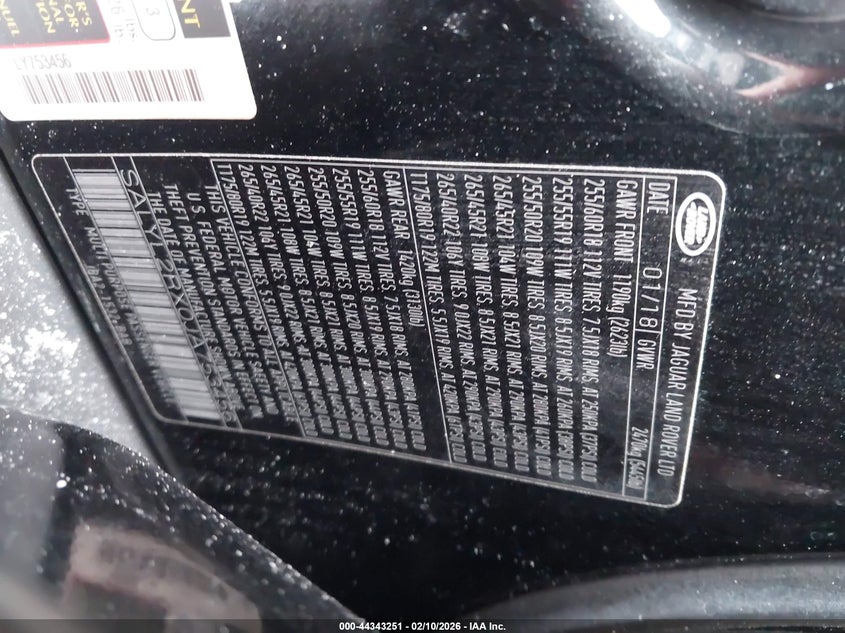 2018 Land Rover Range Rover Velar P250 Se R-Dynamic VIN: SALYL2RX0JA753456 Lot: 44343251