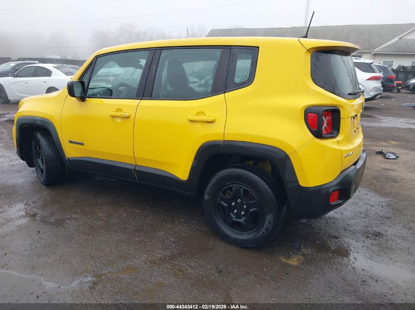 2019 Jeep Renegade Sport 4Wd Sport 4X4