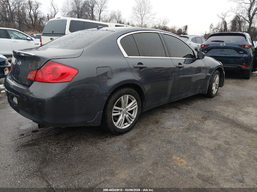 2012 Infiniti G37X VIN: JN1CV6AR2CM670616 Lot: 44343815