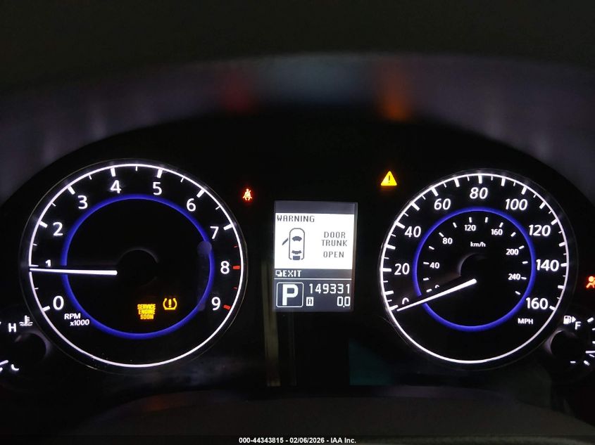 2012 Infiniti G37X VIN: JN1CV6AR2CM670616 Lot: 44343815