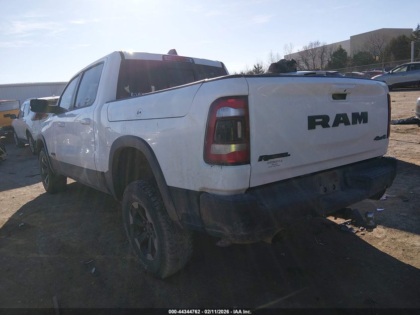 Vin: 1c6srflt7ln398877, lot: 44841216, ram 1500 rebel  4x4 5'7 box 20203