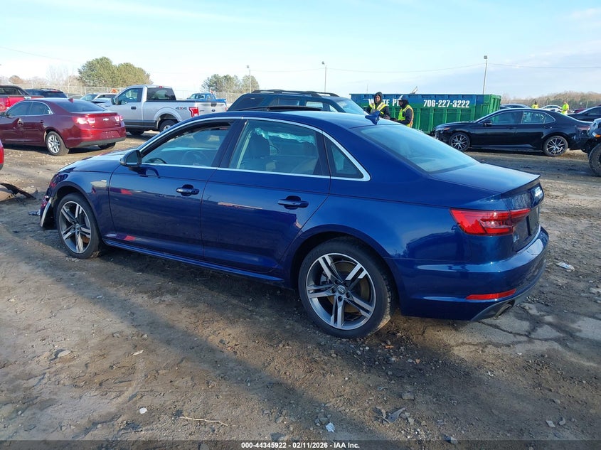 Vin: waulnaf44hn036820, lot: 44842376, audi a4 2.0t premium 20173
