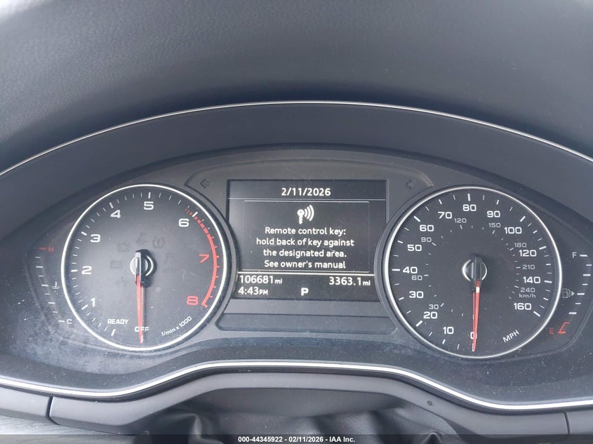 2017 Audi A4 2.0T Premium VIN: WAULNAF44HN036820 Lot: 44345922