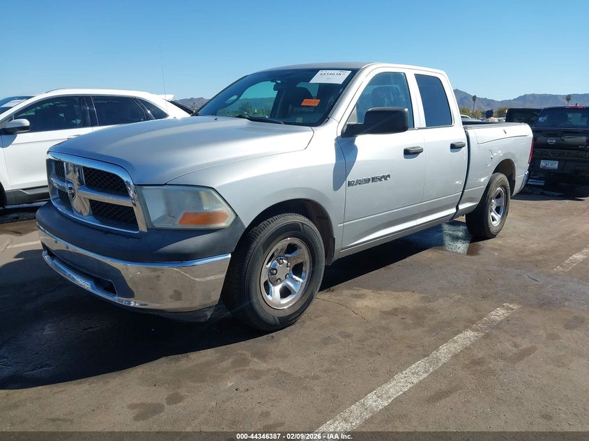 2012 Ram 1500 4.7 Ram St silver Lot 111044346387 Vin 1C6RD6FP4CS262770