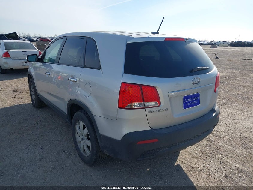 Vin: 5xykt4a17dg351163, lot: 44843297, kia sorento lx 20133