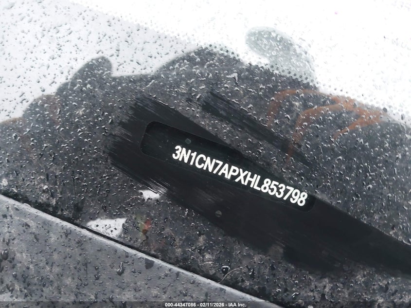 2017 Nissan Versa 1.6 Sv VIN: 3N1CN7APXHL853798 Lot: 44347086