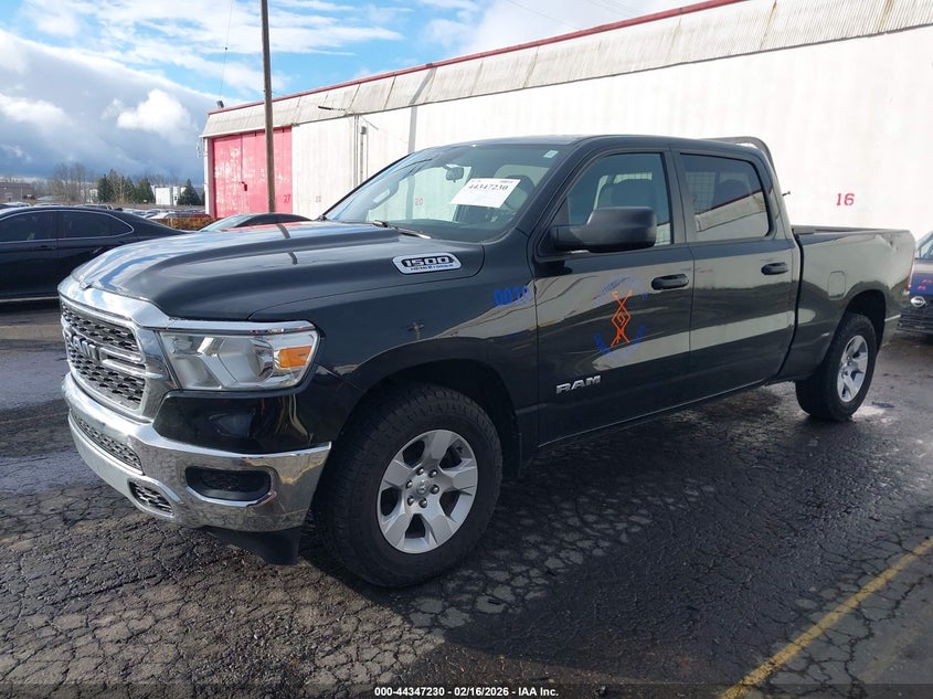 Vin: 1c6srfmt1pn590493, lot: 44843684, ram 1500 big horn  4x4 6'4 box 20232
