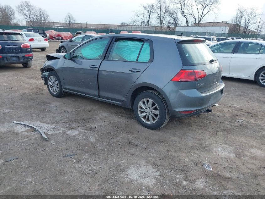 2017 Volkswagen Golf Tsi S 4-Door/Tsi Wolfsburg Edition 4-Door