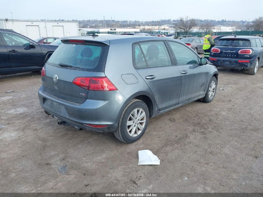 2017 Volkswagen Golf Tsi S 4-Door/Tsi Wolfsburg Edition 4-Door