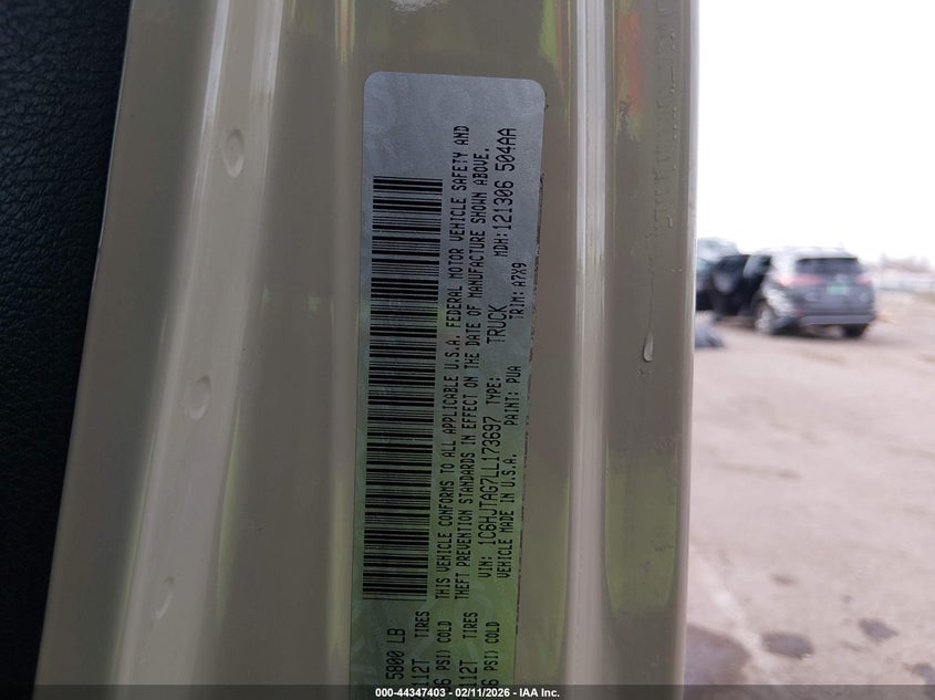 2020 Jeep Gladiator Sport S 4X4 VIN: 1C6HJTAG7LL173697 Lot: 44347403