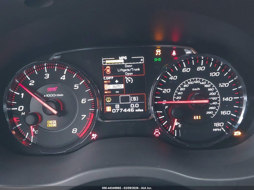 2019 SUBARU WRX STI auction photo 7