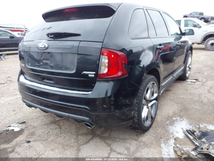 Vin: 2fmdk4ak9dbc57936, lot: 44845514, ford edge sport 20134